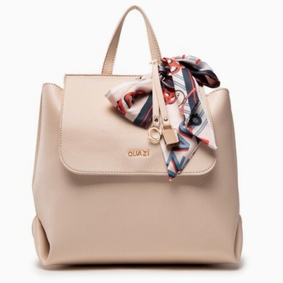 Quazi Handbags - Quazi Beige Backpack